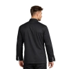Bluza kucharska czarna długi rękaw lamówka biała roz.3XL